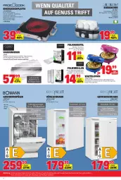 Gazetka promocyjna E Center - Angebote der Woche - Gazetka - ważna od 23.09 do 23.09.2023 - strona 38 - produkty: auto, Becher, beutel, Brei, decke, eier, Eierkocher, eis, elle, ente, fisch, fleisch, gefrierschrank, geschirr, geschirrspüler, HP, Kocher, kühlschrank, latte, lebensmittel, Messbecher, mikrowelle, nuss, obst, Paw Patrol, Ria, Schrank, schubladen, Schütze, Signal, Ti, tisch, topf, türanschlag wechselbar, überhitzungsschutz, Vakuumierer, Waffeleisen, waffeln