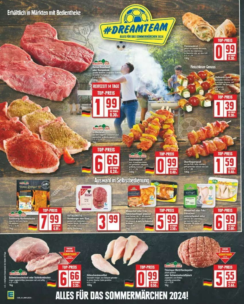 Aktueller Prospekt Edeka - Prospekte - von 24.06 bis 29.06.2024 - strona 4 - produkty: braten, eier, eis, gewürz, reis, Ti, top-preis