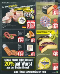 Gazetka promocyjna Edeka - Prospekte - Gazetka - ważna od 29.06 do 29.06.2024 - strona 5 - produkty: aufschnitt, eis, frischwurst-aufschnitt, nuss, reis, Ti, top-preis, wurst