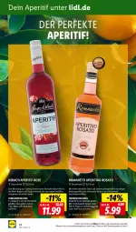 Gazetka promocyjna Lidl - Beste Weine für jeden Anlass - Gazetka - ważna od 30.09 do 30.09.2022 - strona 14 - produkty: aperitif, aperitivo rosato, basilikum, ecco, eis, eiswürfel, frucht, garnier, gin, gutschein, mac, ndk, prosecco, rosato, Ti, tisch, tonic, tonic water, wein, weine, Wild, wild berry, würfel