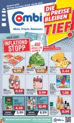 Gazetka promocyjna Combi - Prospekte - Gazetka - ważna od 06.08 do 06.08.2022 - strona 1 - produkty: eis, eisbergsalat, elle, flasche, gouda, gouda jung, gyros, Hohes C, holländischer schnittkäse, kaffee, Käse, küche, Küchen, lebensmittel, melitta, milch, Müller, müllermilch, pfanne, reis, rügenwalder, rum, säfte, salat, schinken, Schinkenspicker, schnittkäse, Schöller, schwein, Ti, wein