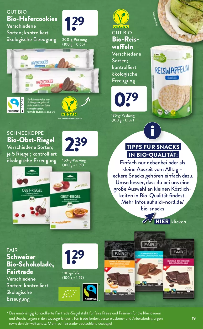 Aktueller Prospekt Aldi Nord - Bio-Sortiment - von 21.08 bis 31.08.2021 - strona 19