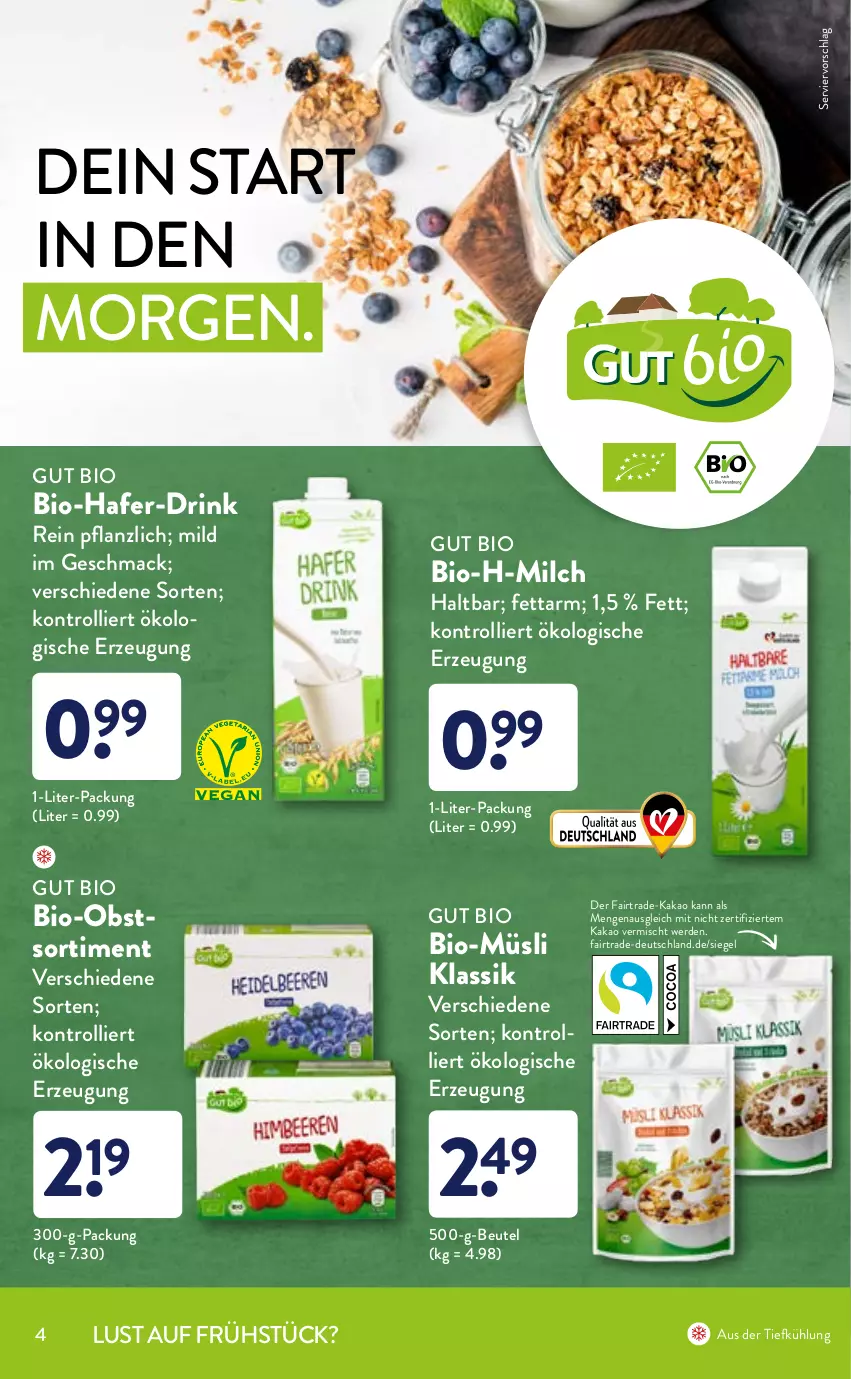 Aktueller Prospekt Aldi Nord - Bio-Sortiment - von 21.08 bis 31.08.2021 - strona 4