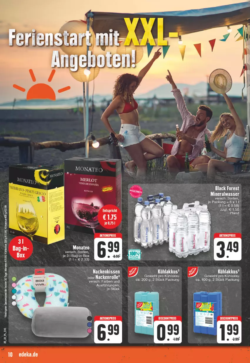 Aktueller Prospekt E Center - Angebote der Woche - von 12.06 bis 17.06.2023 - strona 10 - produkty: akku, aktionspreis, Alwa, bag-in-box, black forest, Bona, discount, eis, kühlakku, kühlakkus, lack, mineralwasser, reis, sim, Ti, wasser