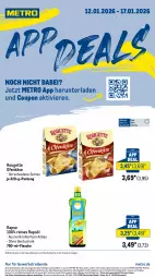 Gazetka promocyjna Metro - App-Deals - Gazetka - ważna od 17.01 do 17.01.2026 - strona 1 - produkty: abholpreise, angebot, angebote, Bau, coupon, eis, ente, flasche, ilag, Käse, mac, Metro, metro gastro, milch, Ofen, Ofenkäse, rapso, rapsöl, Rauch, reines rapsöl, reis, rouge, rougette, rwe, Ti, trolli