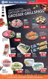 Gazetka promocyjna Combi - Prospekte - Gazetka - ważna od 23.04 do 23.04.2022 - strona 12 - produkty: angebot, angebote, antipasti, apostels, asti, auer, baguette, baguettes, Becher, cocktail, eis, fleisch, gewürz, grill, Grillkäse, Hähnchenfleisch, hirtenkäse, Käse, knoblauch, krakauer, kräuter, kühlmann, lachs, leine, marinade, meggle, natur, pute, reis, salat, salate, Schal, Schale, schinken, Schinkensteak, schwein, sour cream, spreewälder, steak, steaks, Ti, tisch, tomate, tomaten, wein, WICK, wurst, zaziki, zucchini