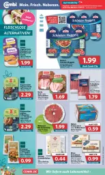 Gazetka promocyjna Combi - Prospekte - Gazetka - ważna od 23.04 do 23.04.2022 - strona 8 - produkty: angebot, angebote, ball, bio, brot, brötchen, dell, eis, elle, Falafel, fleisch, frikadellen, gouda, grill, herta, joghur, joghurt, Kaiser, knäckebrot, korn, Kornbrot, lebensmittel, milch, mit gouda, reinert, rügenwalder, saft, saftschinken, salami, schinken, schnitzel, Schwarzbrot, sinnack, Spezi, teller, Ti, Vegeta, veggie, vollkornbrot, wasa, wiltmann, würstchen