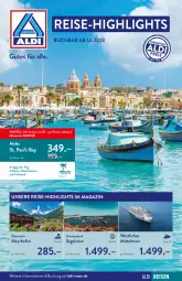 Gazetka promocyjna Aldi Nord - ALDI Reisen - Gazetka - ważna od 30.06 do 30.06.2023 - strona 1 - produkty: aldi, buch, eis, magazin, Ofen, reis, reise-highlights, Ti