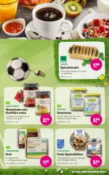 Gazetka promocyjna Denns Biomarkt - Gazetka - ważna od 18.06 do 18.06.2024 - strona 9 - produkty: brot, fisch, frucht, Käse, konfitüre, konfitüre extra, korn, marmelade, rwe, schnitten, sesam, Spezi, spinat, Strudel, Ti, Wild, zucker