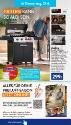Gazetka promocyjna AldiSud - ALDI Aktuell - Gazetka - ważna od 23.04 do 23.04.2022 - strona 32 - produkty: aldi, braten, decke, edelstahl, eis, enders, flasche, gasgrill, grill, grillfläche, ilag, Kocher, kraft, LG, Rauch, Schrank, Ti, unterschrank