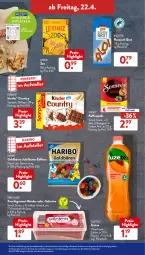 Gazetka promocyjna AldiSud - ALDI Aktuell - Gazetka - ważna od 23.04 do 23.04.2022 - strona 37 - produkty: Abba, alle artikel ohne dekoration, Bau, bio, biscotto, brot, decke, dekoration, eis, eistee, elle, ferrero, flasche, frucht, fruchtgummi, fruchtsaft, fuzetea, gin, goldbären, haribo, Jubiläums, kaffee, kaffeepads, Kinder, leibniz, müsli, Müsliriegel, pfirsich, reis, rezept, riegel, russisch brot, saft, senseo, Stier, tee, teller, Ti, zitrone, ZTE