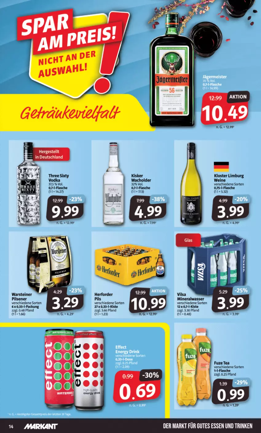 Aktueller Prospekt Markant - Prospekte - von 31.10 bis 05.11.2022 - strona 14 - produkty: flasche, fuzetea, gutes essen, wein, weine