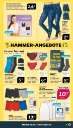 Gazetka promocyjna Netto - Woche 1 - Gazetka - ważna od 07.01 do 07.01.2023 - strona 15 - produkty: achselhemd, angebot, angebote, Bau, baumwolle, body, bruno banani, gin, hemd, hemden, jeans, reine baumwolle, shorts, slip, slips, socken, Ti, wolle