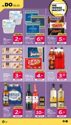 Gazetka promocyjna Netto - Woche 1 - Gazetka - ważna od 07.01 do 07.01.2023 - strona 24 - produkty: Becher, burgunder, coca-cola, cola, dornfelder, flasche, grauburgunder, kaffee, kaffee-kapseln, kitkat, mars, pils, pilsener, quark, riesling, schoko, schokolade, schokoladen, smarties, snickers, Ti, twix