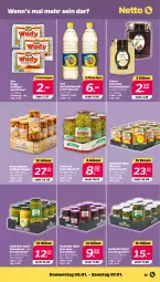 Gazetka promocyjna Netto - Woche 1 - Gazetka - ważna od 07.01 do 07.01.2023 - strona 25 - produkty: auer, aufstrich, Bau, Bauer, beere, beeren, blume, blumen, blumenöl, bohne, bohnen, flasche, frucht, fruchtaufstrich, Geflügel, gewürz, Gewürzgurke, gewürzgurken, Gläser, gurke, gurken, küche, ndk, pet-flasche, pfirsich, pfirsiche, rote bete, sonnenblume, sonnenblumen, sonnenblumenöl, Stachelbeeren, wiener, würstchen