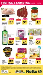 Gazetka promocyjna Netto - Woche 1 - Gazetka - ważna od 07.01 do 07.01.2023 - strona 28 - produkty: alle artikel ohne dekoration, angebot, angebote, bio, bismarck, brötchen, dekoration, ehrmann, eier, eis, elle, fleisch, Fleischerei, korn, kuchen, Ländertee, Mirácoli, pasta, Pfannkuchen, pudding, reis, Rostocker, sac, salat, sauce, Schere, schwein, schweine, Schweineleber, suppe, suppen, Suppenhuhn, tee, teekanne, Ti, toast, wein, weine