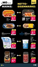 Gazetka promocyjna Netto - Woche 1 - Gazetka - ważna od 07.01 do 07.01.2023 - strona 6 - produkty: bohne, bohnen, bohnenkaffee, Bratheringe, curry, currywurst, filet, Filetierte Bratheringe, hering, instantkaffee, joghur, joghurt, joghurt mild, kaffee, löslicher bohnenkaffee, meica, milch, natur, naturjoghurt, Nescafé, ring, Soße, Ti, wurst