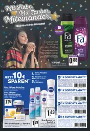 Gazetka promocyjna E Center - Angebote der Woche - Gazetka - ważna od 25.12 do 25.12.2021 - strona 30 - produkty: Bad, Badewanne, coupon, coupons, deo, deospray, deutschlandcard, dusche, flasche, gin, haarspray, leine, nachtpflege, nivea, roll-on, schaumfestiger, sofortrabatt, spee, Tagespflege, Ti, Wanne