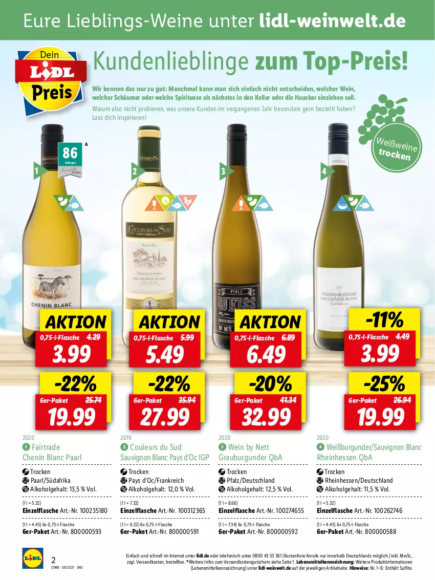 Aktueller Prospekt Lidl - Beste Weine für jeden Anlass - von 27.08 bis 30.09.2021 - strona 2