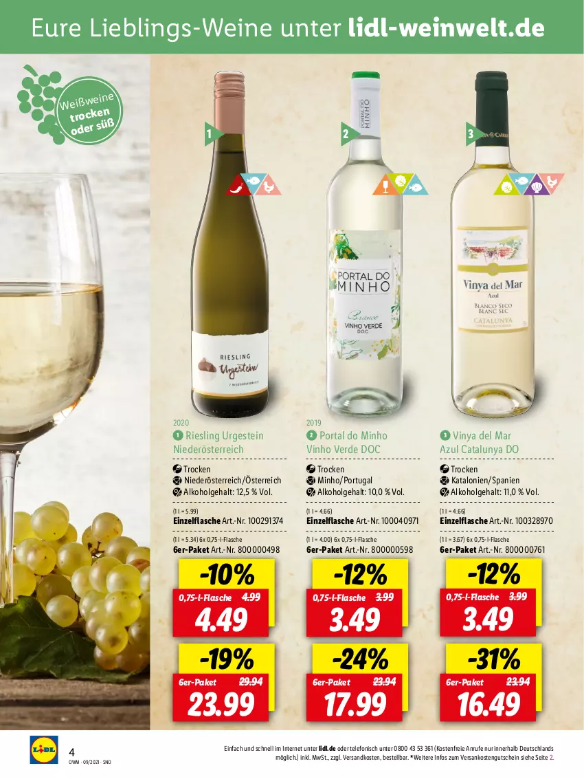 Aktueller Prospekt Lidl - Beste Weine für jeden Anlass - von 27.08 bis 30.09.2021 - strona 4