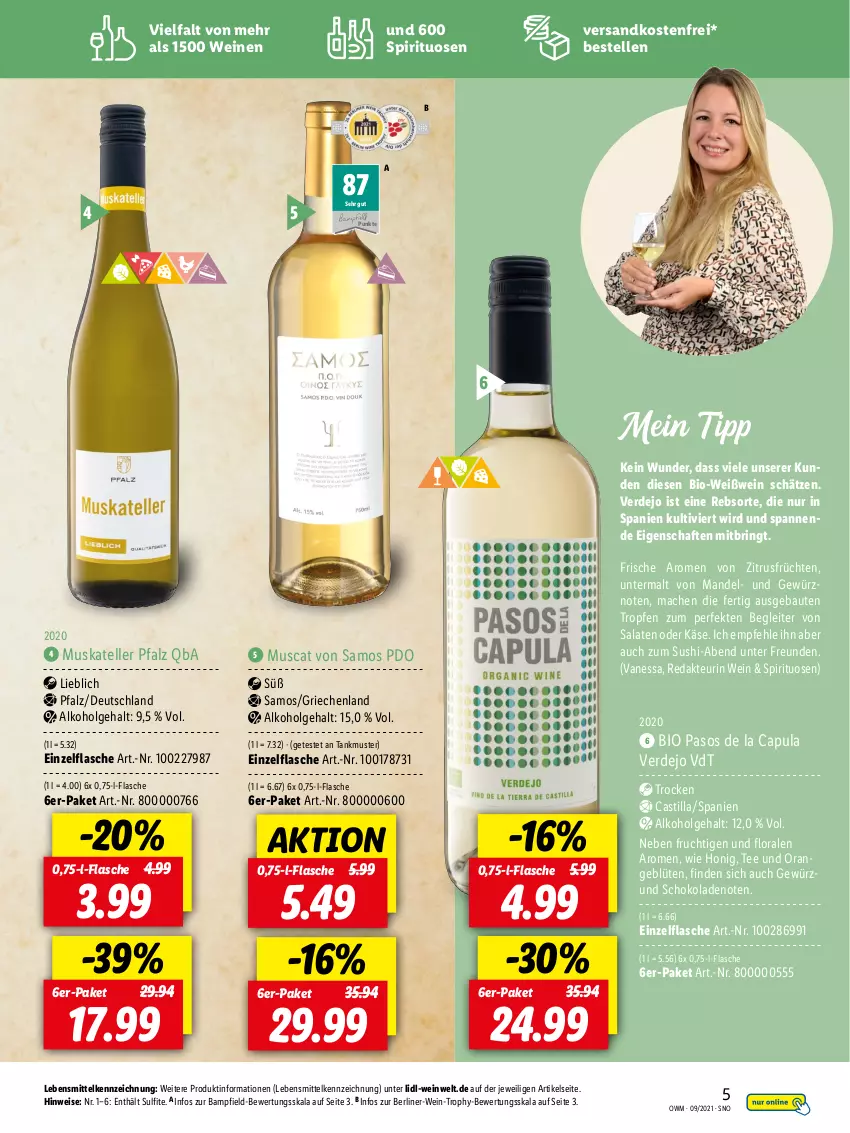 Aktueller Prospekt Lidl - Beste Weine für jeden Anlass - von 27.08 bis 30.09.2021 - strona 5