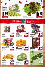 Gazetka promocyjna Kupsch - Angebote der Woche - Gazetka - ważna od 01.10 do 01.10.2022 - strona 3 - produkty: avocado, ball, bio, deka, edeka bio, eis, eisbergsalat, Feigen, gurke, kartoffel, kartoffeln, LG, mandarine, mandarinen, mango, orange, orangen, rispentomaten, salat, Salatgurke, Schal, Schale, speisekartoffeln, tafeltrauben, tee, Ti, tomate, tomaten, trauben