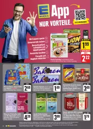 Gazetka promocyjna Edeka - Angebote der Woche - Gazetka - ważna od 14.10 do 14.10.2023 - strona 18 - produkty: angebot, angebote, aufstrich, bahlsen, cerealien, cin, coupon, coupons, decke, deka, eduscho, eis, filterkaffee, frucht, fruchtaufstrich, jacobs, kaffee, milch, natur, nestlé, nuss, ovomaltine, rabatt-coupon, reis, super-knüller, Ti, vollmilch, zentis, ZTE, zucker