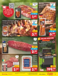 Gazetka promocyjna Netto Marken-Discount - Filial-Angebote - Gazetka - ważna od 27.05 do 27.05.2023 - strona 9 - produkty: angebot, bestpreis, bio, bratwurst, burger, butter, eis, entrecôte, fleisch, gasgrill, gewürz, gin, grill, hamburger, kräuter, kräuterbutter, lachs, lamm, lammlachse, marinade, mit zwiebeln, reis, rind, rinder, rindfleisch, salsiccia, schnitten, schwein, schweine, Ti, wein, weine, wurst, ZTE, zwiebel, zwiebeln