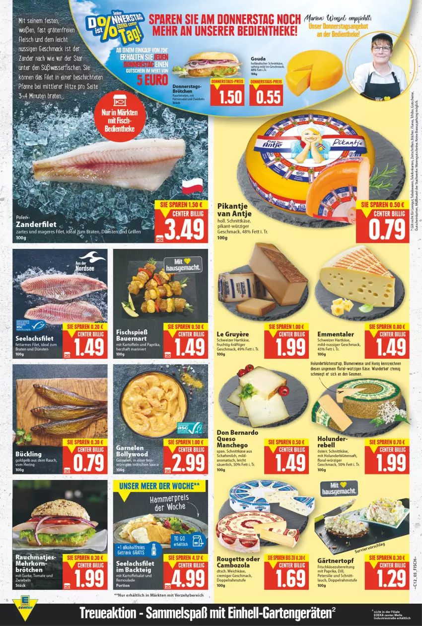 Aktueller Prospekt E Center - Angebote der Woche - von 21.03 bis 26.03.2022 - strona 3 - produkty: alkohol, auer, Bau, Bauer, beutel, blume, blumen, Blüte, braten, brötchen, cambozola, doppelrahmstufe, eis, emmentaler, filet, fisch, fische, fleisch, frucht, getränk, gouda, gurke, gutschein, gutscheine, hartkäse, hering, holländischer schnittkäse, holunder, holunderblüte, honig, kartoffel, kartoffeln, kartoffelsalat, Käse, korn, lachs, lachsfilet, mac, Manchego, matjes, milch, mit paprika, müllbeutel, nuss, paprika, petersilie, Rauch, rebell, reis, remoulade, ring, rouge, rougette, saft, salat, schnittkäse, schweizer hartkäse, seelachsfilet, sirup, Tchibo, tee, telefon, Ti, tisch, tomate, topf, wasser, weichkäse, Zander, zwiebel, zwiebeln