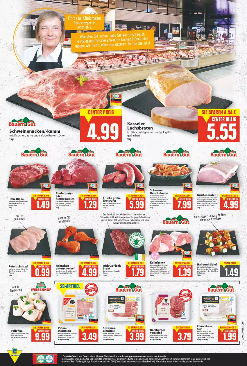 Aktueller Prospekt E Center - Angebote der Woche - von 21.03 bis 26.03.2022 - strona 4 - produkty: auer, axe, backofen, Bau, Bauer, bauerngut, braten, bratwurst, deo, eis, elle, fleisch, fleischkäse, gewürz, grill, Grillkäse, gulasch, gyros, Hähnchen-Oberkeulen, Haxe, HP, jungbullen, Kalbshaxe, Käse, kasseler, küche, Küchen, lachs, Lachsbraten, lebensmittel, LG, mac, nuss, Ofen, pfanne, pute, putenschnitzel, reis, rind, rinder, rinderbraten, rwe, saft, salz, Schal, Schale, schnitten, schnitzel, schwein, schweine, schweinenacken, Soße, steak, Ti, tomate, tomaten, wein, weine, wurst