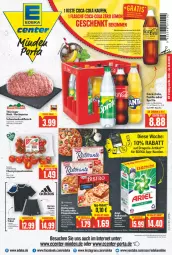 Gazetka promocyjna E Center - Angebote der Woche - Gazetka - ważna od 26.03 do 26.03.2022 - strona 1 - produkty: aktionspreis, braten, Brei, coca-cola, cola, deka, Dr. Oetker, drogerie-artikel, eis, elsässer art, ente, fanta, fanta oder, fanta oder sprite, flammkuchen, flasche, fleisch, gewürz, gin, hackfleisch, kuchen, lamm, Mett, oder sprite, pet-flasche, reis, ring, rispentomaten, ristorante, rwe, Schal, Schale, schwein, schweine, Schweinehackfleisch, shorts, sprite, Ti, tomate, tomaten, Trikot, wein, weine, Yo