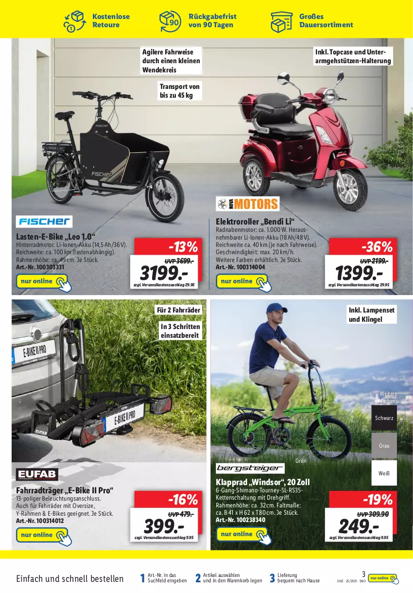 Aktueller Prospekt Lidl - Onlineshop-Highlights der Woche - von 21.06 bis 27.06.2021 - strona 3