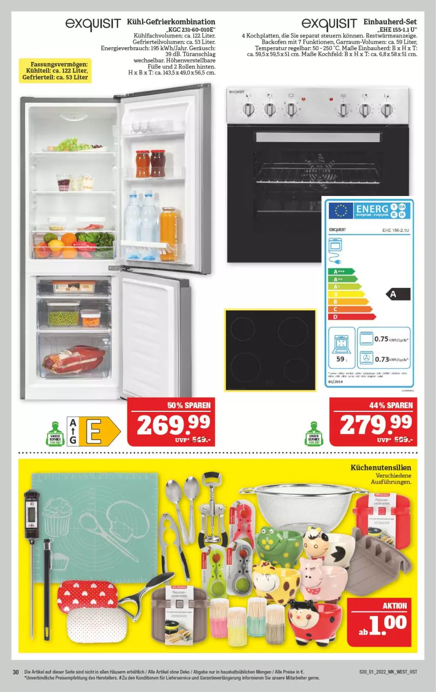 Aktueller Prospekt Marktkauf - Prospekt - von 02.01 bis 08.01.2022 - strona 34 - produkty: backofen, Bau, einbauherd, einbauherd-set, eis, elle, garraum, gefrierkombination, HP, kochfeld, Kochplatten, küche, Küchen, kühl-gefrierkombination, latte, lieferservice, Ofen, Rauch, reis, tee, teller, Ti