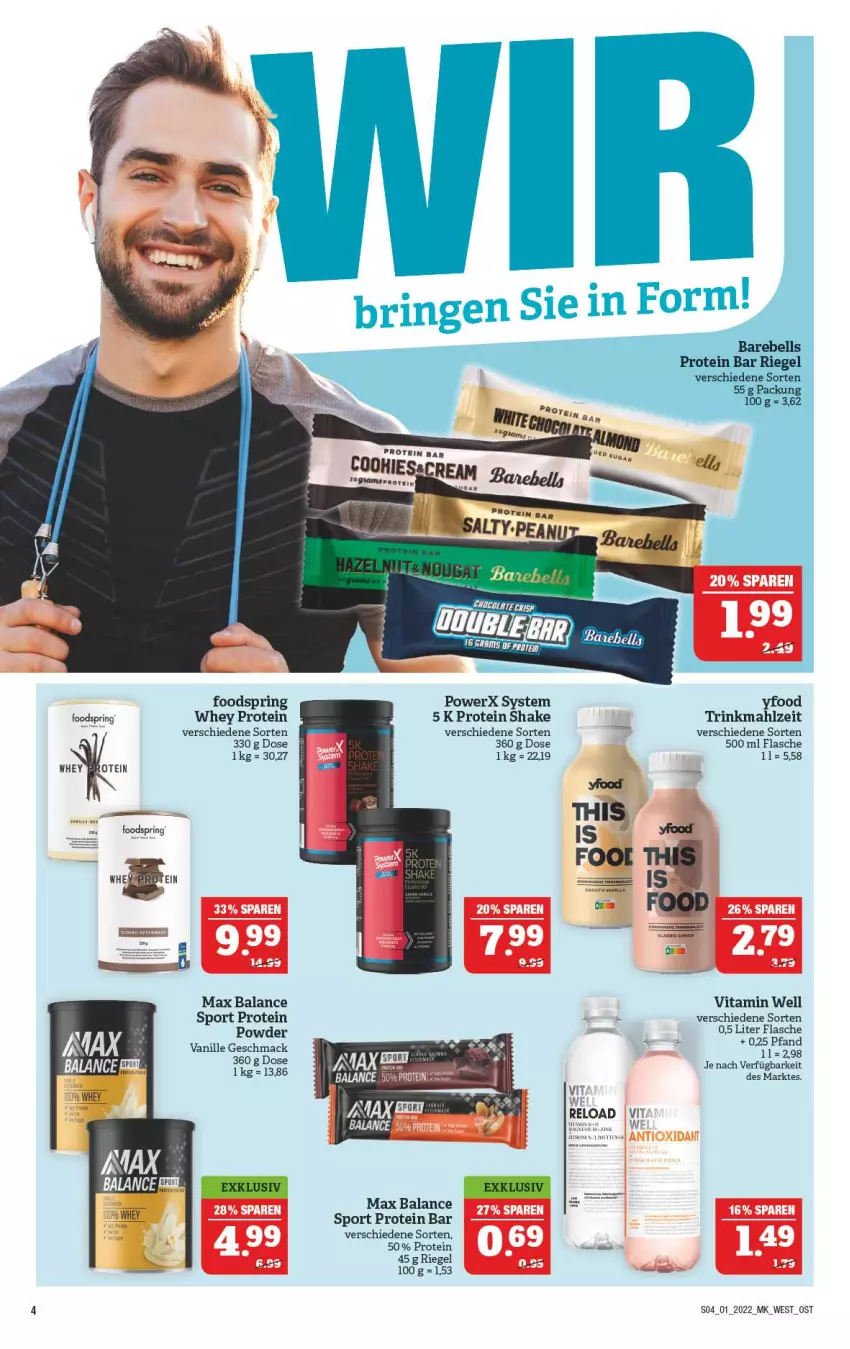 Aktueller Prospekt Marktkauf - Prospekt - von 02.01 bis 08.01.2022 - strona 8 - produkty: brot, flasche, kerze, mac, rebell, rel, riegel, ring, shake, Sport, Ti, vanille, vita