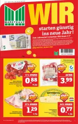 Gazetka promocyjna Marktkauf - Prospekt - Gazetka - ważna od 08.01 do 08.01.2022 - strona 1 - produkty: coupon, gin, holländischer schnittkäse, Käse, leerdammer, LG, milch, nuss, Romatomaten, Schal, Schale, schinken, schnittkäse, schwein, schweine, schweinenacken, Ti, Tiere, tomate, tomaten, uhr, wein, weine