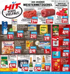 Gazetka promocyjna Hit - Prospekte - Gazetka - ważna od 19.11 do 19.11.2022 - strona 1 - produkty: alpro, Alwa, ariel, ariel waschmittel, Becher, beere, beeren, beutel, brut, brut dargent, bugles, Buko, butter, chips, cola, darbo, Doritos, Dr. Oetker, drink, eis, flammkuchen, flasche, fleisch, frischkäse, gerolsteine, gerolsteiner, hackfleisch, hackfleisch gemischt, hafer, Haferdrink, himbeer, himbeere, himbeeren, Hohes C, joghur, joghurt, jungbullen, Käse, konfitüre, kuchen, lamm, leerdammer, maggi, maggi fix, meggle, Meister, melitta, milch, mineralwasser, obst, Ofen, pizza, Pods, reis, rind, ristorante, ristorante pizza, ritter, ritter sport, rouladen, Schal, Schale, schnitten, schnittkäse, schwein, schwein und rind, soya, Sport, steiner, Streichzart, Ti, Tiere, tisch, vom schwein und rind, waschmittel, wasser, weihenstephan, wein, ZTE