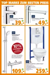 Gazetka promocyjna - Prospekt für Globus Baumarkt Achern - Gazetka - ważna od 10.09 do 10.09.2022 - strona 12 - produkty: armatur, auto, Bau, brause, brauseschlauch, eis, grohe, handbrause, latte, reis, Ria, Schal, schlauch, Spültischarmatur, thermostat, Ti, tisch, waschtisch, waschtischarmatur, wc-sitz