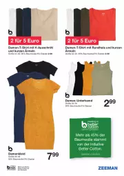 Gazetka promocyjna Zeeman - Prospekte - Gazetka - ważna od 25.03 do 25.03.2022 - strona 12 - produkty: Bau, baumwolle, bett, Damen-Unterhemd, hemd, kleid, shirt, T-Shirt, Ti, Unterhemd, wolle
