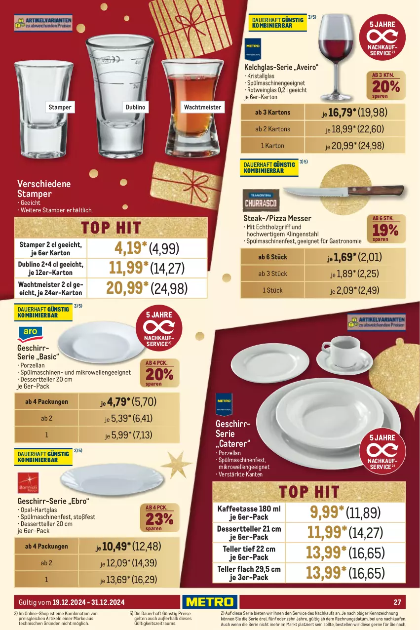 Aktueller Prospekt Metro - GastroJournal - von 19.12 bis 31.12.2024 - strona 27 - produkty: auer, dessert, Dessertteller, eis, elle, geschirr, Geschirrserie, Holz, kaffee, LG, Meister, messer, mikrowelle, pizza, reis, rotwein, spülmaschinen, steak, tasse, teller, Ti, wein