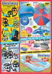Gazetka promocyjna  - Prospekte - Gazetka - ważna od 14.06 do 14.06.2025 - strona 2 - produkty: angebot, angebote, Bad, ball, Bau, Bona, Brille, eis, elle, getränk, getränke, getränkehalter, Kinder, kissen, kopfkissen, Liege, linsen, Maske, messer, pantolette, pantoletten, papier, reis, schrauben, sonnenliege, Taucherbrille, teller, Ti, tragegriff, usb, uv-schutz, wasser, Wasserball