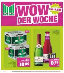 Gazetka promocyjna Marktkauf - Prospekt - Gazetka - ważna od 09.09 do 09.09.2023 - strona 1 - produkty: angebot, angebote, beck's, bier, ecco, eis, flasche, frucht, fruchtsecco, reis, rotkäppchen, sekt, Ti, ZTE