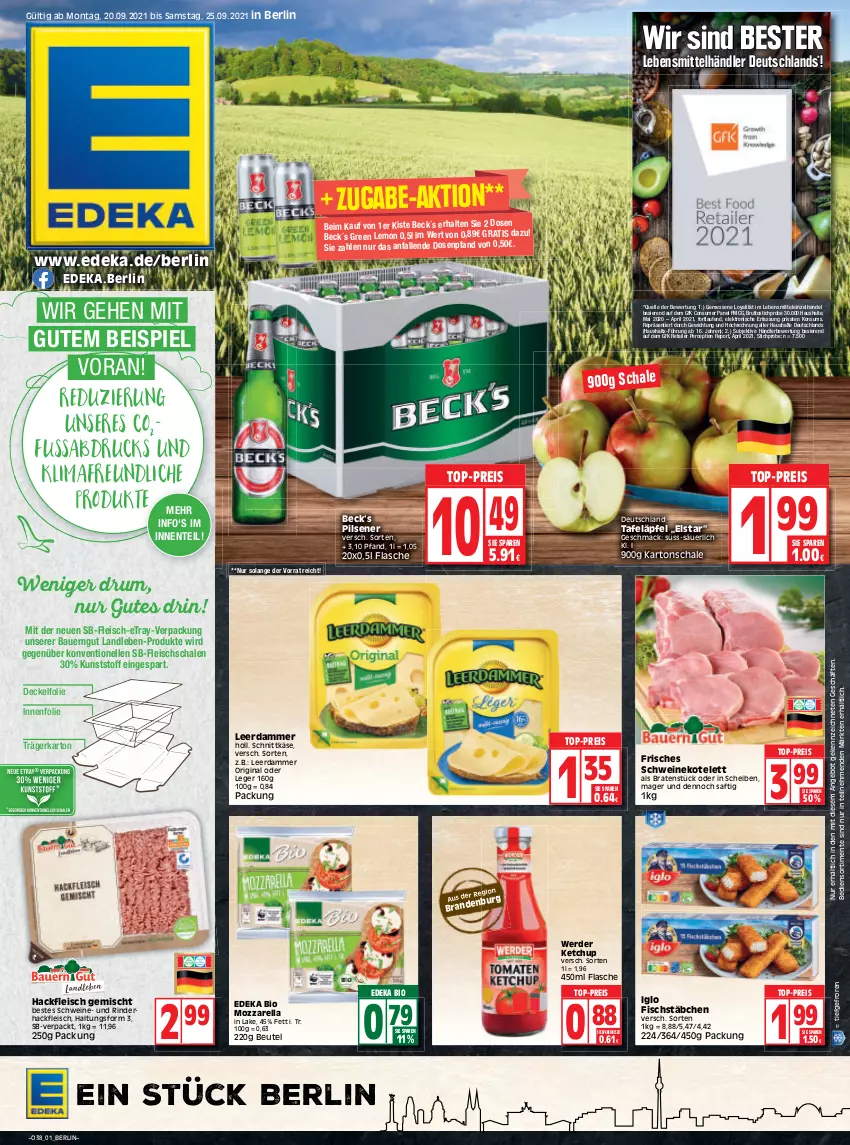 Aktueller Prospekt Edeka - Angebote der Woche - von 20.09 bis 25.09.2021 - strona 3