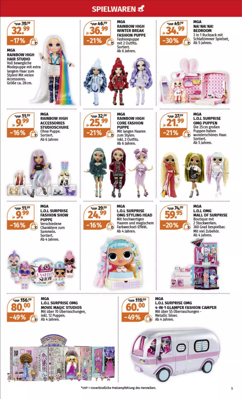 Aktueller Prospekt Mueller - Spielware & Multi-Media - von 11.12 bis 24.12.2022 - strona 9 - produkty: ACC, accessoires, eis, elle, Lampe, Mode, Puppe, reis, teller, Ti