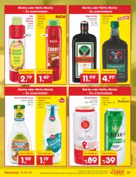 Gazetka promocyjna Netto Marken-Discount - Filial-Angebote - Gazetka - ważna od 14.05 do 14.05.2022 - strona 25 - produkty: angebot, auer, curry, dauertiefpreis, dressing, eis, Germ, gewürz, Hela, jägermeister, joghur, joghurt, ketchup, könig pilsener, kräuter, kräuterlikör, Kühne, likör, Meister, pils, pilsener, reis, salat, salatdressing, Ti, tiefpreis, ZTE