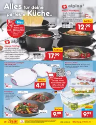 Gazetka promocyjna Netto Marken-Discount - Filial-Angebote - Gazetka - ważna od 14.05 do 14.05.2022 - strona 28 - produkty: backofen, eis, elle, Germ, geschirr, geschirrspüler, grill, herdarten, küche, kühlschrank, mikrowelle, ndk, Ofen, pfanne, reis, schneidebrett, Schrank, spülmaschinen, Ti, topf, uhr