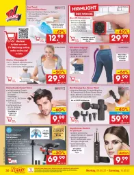 Gazetka promocyjna Netto Marken-Discount - Filial-Angebote - Gazetka - ważna od 14.05 do 14.05.2022 - strona 30 - produkty: akku, aufbewahrungskoffer, batterie, batterien, brie, deka, deo, eis, Fahrrad, gin, haarschneider, jeans, kamera, kissen, koffer, ladekabel, led-licht, leggings, LG, mac, Massagegerät, messer, ndk, rasierer, reis, Ria, ring, sattel, speicherkarte, Ti, Tiere, tisch, topf, usb, wandhalterung