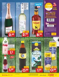 Gazetka promocyjna Netto Marken-Discount - Filial-Angebote - Gazetka - ważna od 26.11 do 26.11.2022 - strona 19 - produkty: alkohol, angebot, bestpreis, bio, coupon, cuvée, deutschlandcard, discount, eis, elle, erde, fisch, Geflügel, getränk, getränke, getränkesirup, gin, grüner tee, gutschein, limo, limonade, malz, marken-discount, osborne, pfanne, Pfanner, Rauch, reis, salat, salate, san pellegrino, sekt, sirup, söhnlein, söhnlein brillant, tee, Ti, veterano, vita, vitamalz, volvic, wein, Weißwein, ZTE, zucker