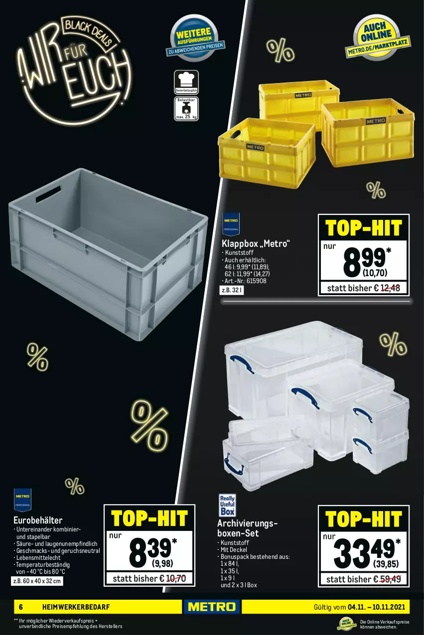 Aktueller Prospekt Metro - NonFood - von 04.11 bis 10.11.2021 - strona 6
