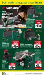 Gazetka promocyjna Lidl - Aktuelle Onlineshop-Highlights - Gazetka - ważna od 31.12 do 31.12.2023 - strona 32 - produkty: akku, Bau, elle, Holz, ladegerät, latte, LG, messer, ndk, Parkside, säge, schnitten, stichsäge, Ti, ZTE