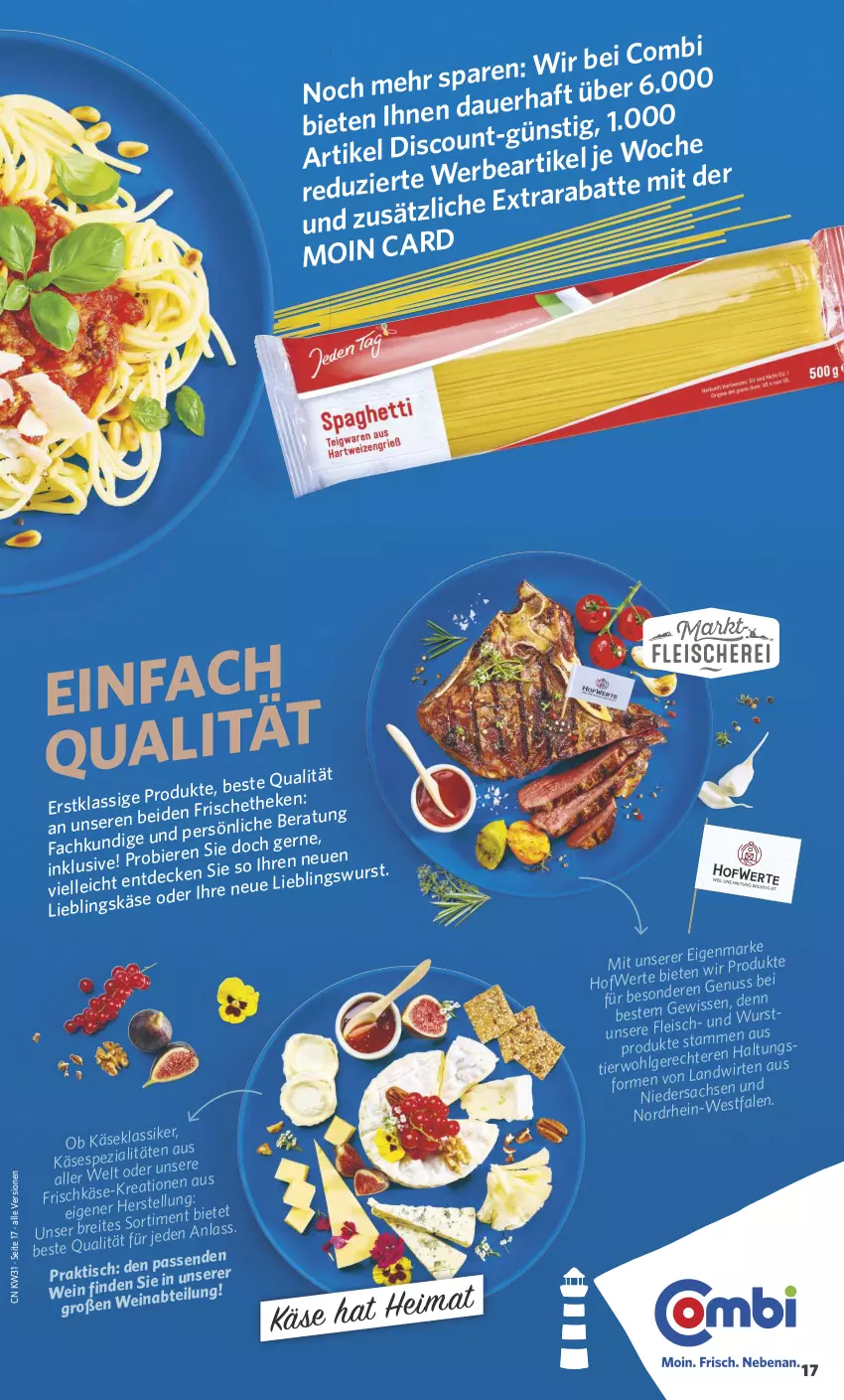 Aktueller Prospekt Combi - Prospekte - von 29.07 bis 03.08.2024 - strona 19 - produkty: Abtei, auer, bier, Biere, decke, eis, elle, frischkäse, gsw, Käse, LG, nuss, sac, Spezi, Ti, tisch, wein, wurst